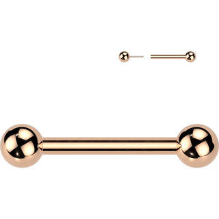 Titanium Barbell One fixed ball Push-In