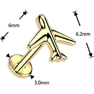 Titanium airplane Push-In