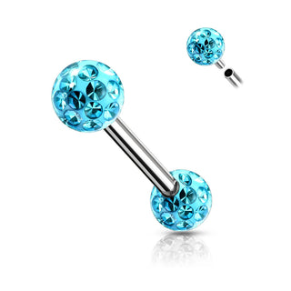 Nippelpiercing Kugel Zirkonia Innengewinde