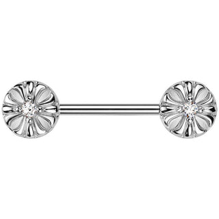 Nipple Piercing celtic cross ends zirconia