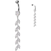 Belly Button Piercing marquise cut zirconia dangle