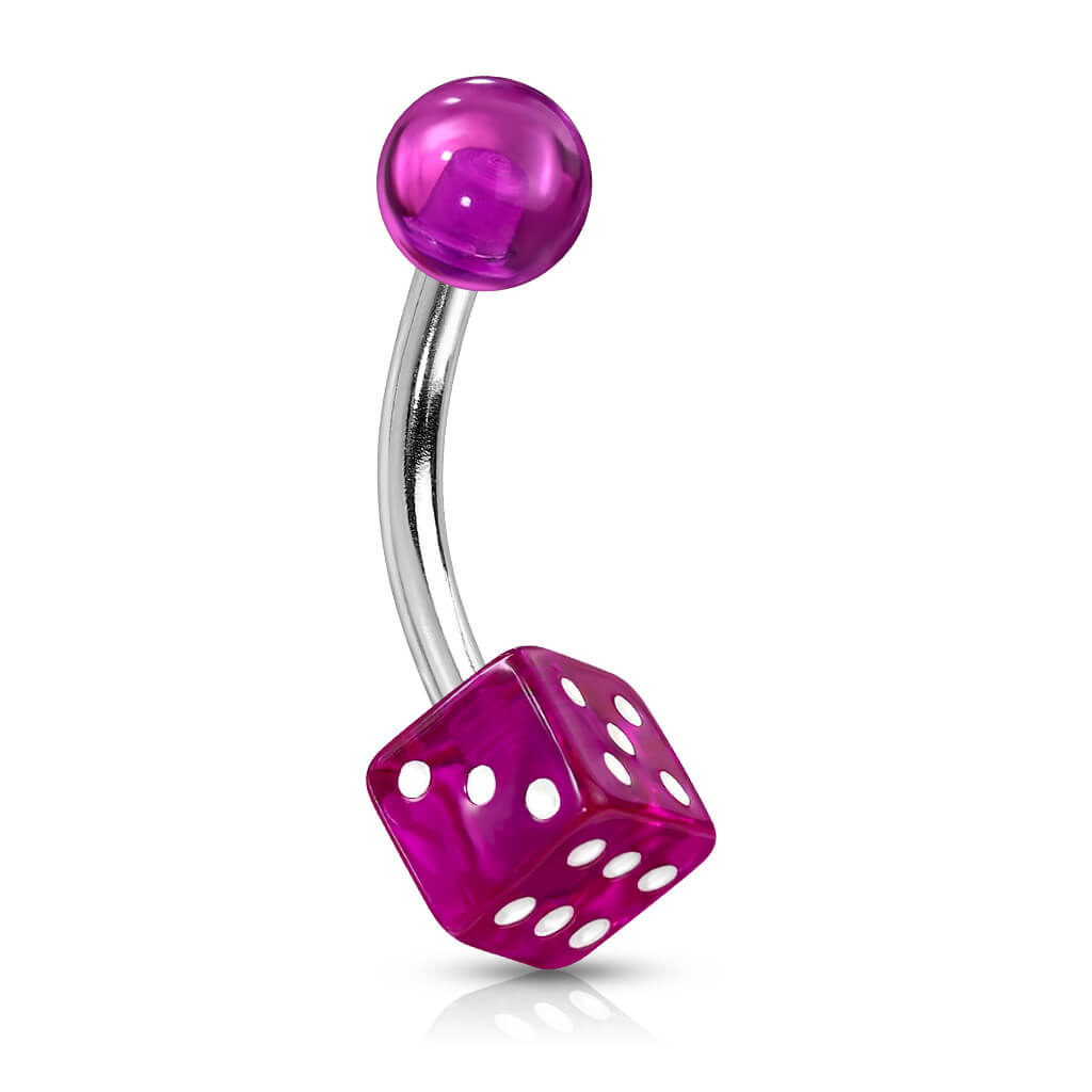 bauchnabelpiercing aufbewahrung Bauchnabelpiercing Würfel Acryl – PiercingXXL