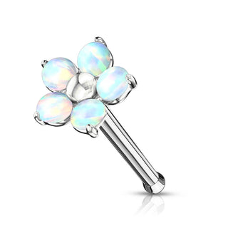 Nasenstecker Blume Opal