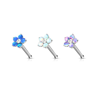 Nasenstecker Blume Opal