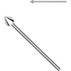 Fishtail Ball Spike Dome Silver