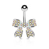 Belly Button Piercing Loop Zirconia