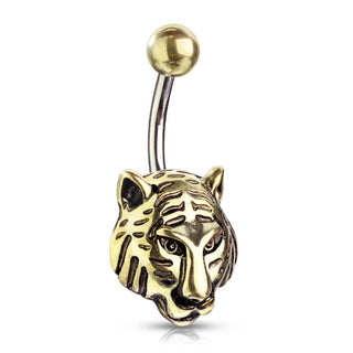 Bauchnabelpiercing Tiger Gold