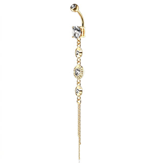 Belly Button Piercing 4 Zirconia dangle