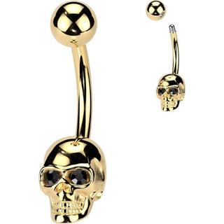 Belly Button Piercing skull