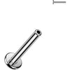 Labret Flat Back Post 3mm Base Internally Threaded