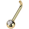 Titan Christina Piercing Barbell Zirkonia Innengewinde