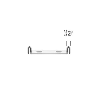 Titanium Surface Barbell Flat Surface Barbell Internally Threaded