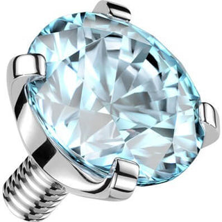 Titanium Top top zirconia prong setting Internally Threaded