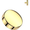Titanium Top top flat round Internally Threaded