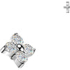 Titanium Top Top 4 Zirconia Flower Internally Threaded