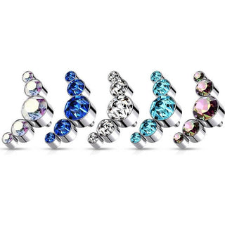 Titanium Top top 5 zirconias bezel setting Internally Threaded