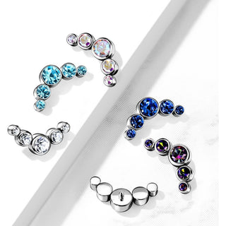 Titanium Top top 5 zirconias bezel setting Internally Threaded