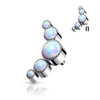 Titanium Top top 5 opals bezel setting Internally Threaded