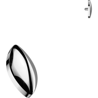 Titanium Top top rounded marquise Internally Threaded