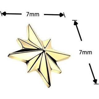 Titanium Top top starburst Internally Threaded