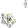 Titanium top 5 cubic zirconia flower Internally Threaded