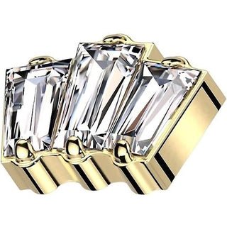 Titanium Top Top 3 Zirconias Opals Internally Threaded