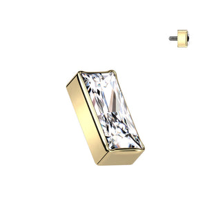 Titanium Top top rectangular zirconia Internally Threaded