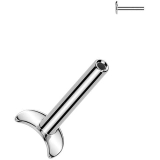 Titanium Base Labret pin moon base Push-In