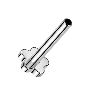 Titanium Base labret bar flat back flower base Push-In
