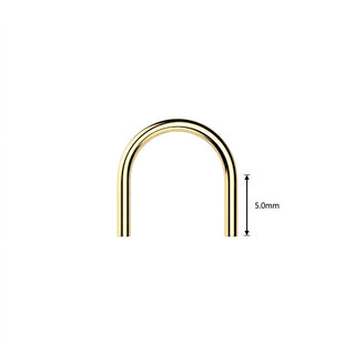 Titanium Barbell U Hoop Push-In