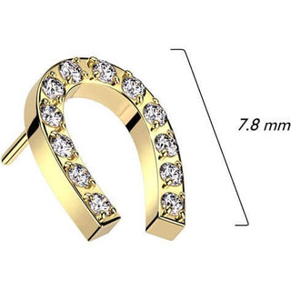 Top horseshoe top zirconia Push-In