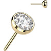 Titanium Top top round zirconia Push-In
