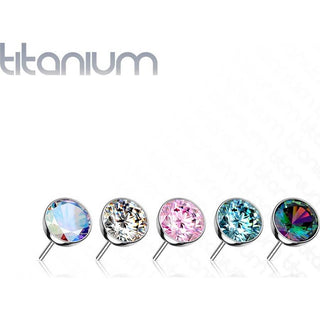 Titanium Top top round zirconia Push-In