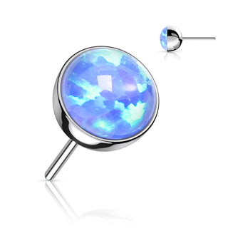 Titanium Top Top Opal Ball Push-In