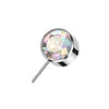 Titanium Top top ball zirconia bezel setting Push-In