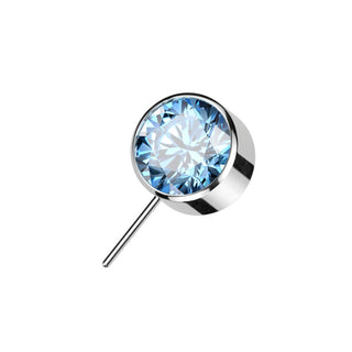Titanium Top top ball zirconia bezel setting Push-In
