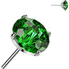Titanium top zirconia prong setting Push-In