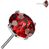 Titanium top zirconia prong setting Push-In