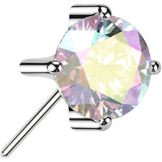 Titanium Top top prong setting zirconia Push-In
