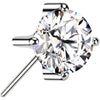 Titanium Top top prong setting zirconia Push-In