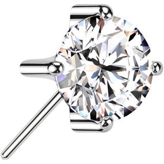 Titanium Top top prong setting zirconia Push-In