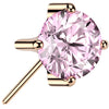 Titanium Top top prong setting zirconia Push-In