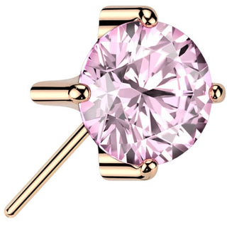Titanium Top top prong setting zirconia Push-In