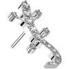 Titanium Top Lizard Zirconia Push-In