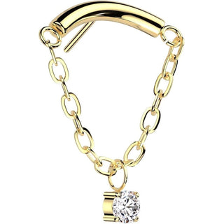 Titanium Top top chain with zirconia Push-In