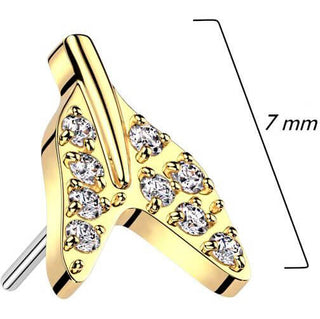 Titanium Top top tale end zirconia Push-In