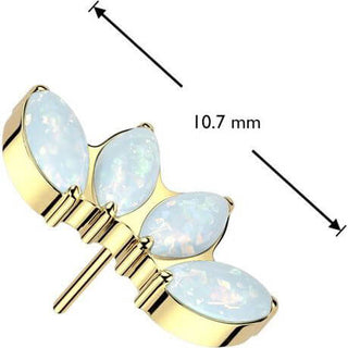 Titanium Top top marquise cut opal Push-In