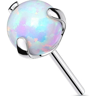 Titanium Top top ball opal claw setting Push-In