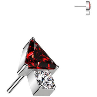 Titanium Top top triangle arrow zirconia Push-In