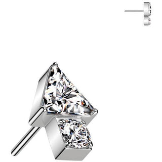 Titanium Top top triangle arrow zirconia Push-In